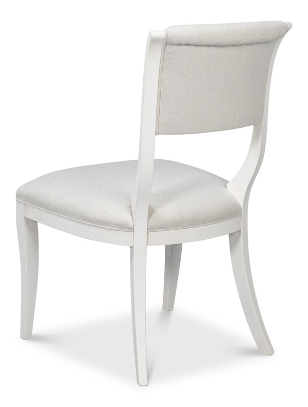Sarreid Trophy Elegant Cream Side Chair Set Of 2 - Stylish Cortina Finish For Modern Home Decor Upgrade Ivory  54181
