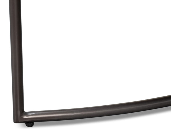 Sarreid Nagel Distilled Leather Chair In Newark Brown - Elegant Iron Frame For Modern Living Spaces Brown  54187