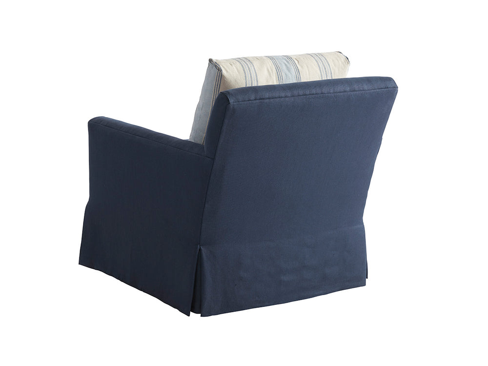 Lexington Barclay Butera Harlow Swivel Chair - Luxurious Upholstered Design With Ultra Down Cushion For Ultimate Comfort   5418-11sw-40