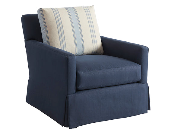 Lexington Barclay Butera Harlow Swivel Chair - Luxurious Upholstered Design With Ultra Down Cushion For Ultimate Comfort   5418-11sw-40