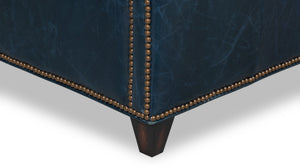 Sarreid Vandike Arm Chair In Chateau Blue With Elegant Gold Nailhead Trim – Stylish Comfort For Your Home Blue  54194