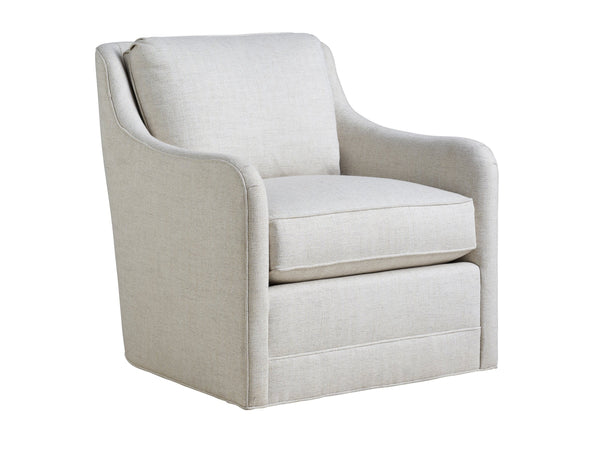 Lexington Barclay Butera Glennhaven Swivel Chair - Luxurious Upholstered Comfort With Ultra Down Seat And Elegant Design   5419-11sw-40