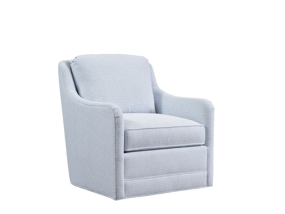 Lexington Barclay Butera Glennhaven Swivel Chair - Luxurious Upholstered Comfort With Ultra Down Seat And Elegant Design   5419-11sw-41