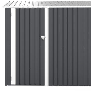 English Elm Campcraft Metal Storage Shed 10x14 Ft with Lockable Doors Vented Sloped Roof Backyard W1598S00035
