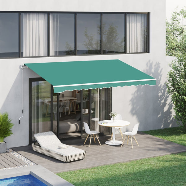 English Elm Outsunny 10' X 8' Retractable Awning - Durable Uv & Water-Resistant Shade For Patios, Decks, Balconies W2225P174207-GIGA