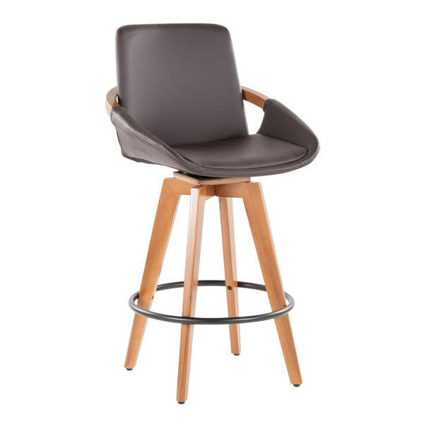 English Elm Dining/accent Chair Solid Wood Tapered Legs Cream Upholstery Mid-century Modern Seating B202P471197