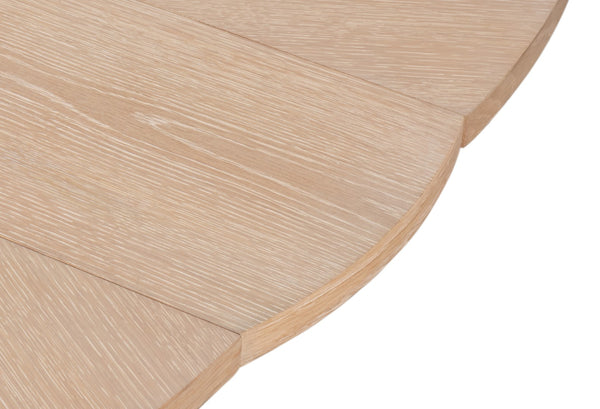 Sarreid Casual Jupe Dining Table In Bleached Oak - Large, Stylish, And Versatile For Any Modern Dining Space Natural  54201-bo