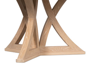 Sarreid Casual Jupe Dining Table In Bleached Oak - Large, Stylish, And Versatile For Any Modern Dining Space Natural  54201-bo