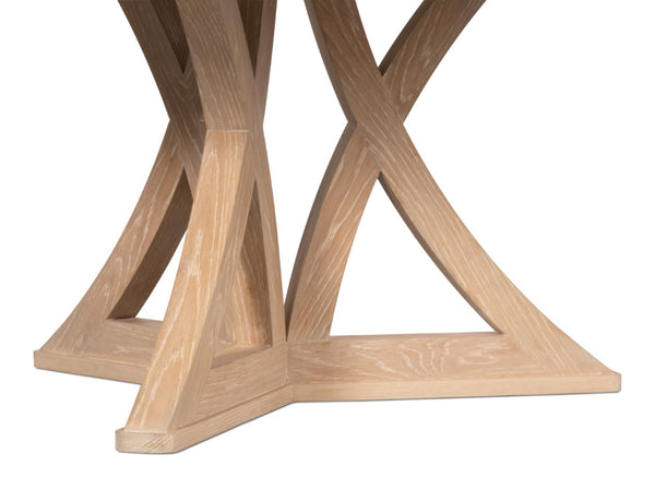 Sarreid Casual Jupe Dining Table In Bleached Oak - Large, Stylish, And Versatile For Any Modern Dining Space Natural  54201-bo