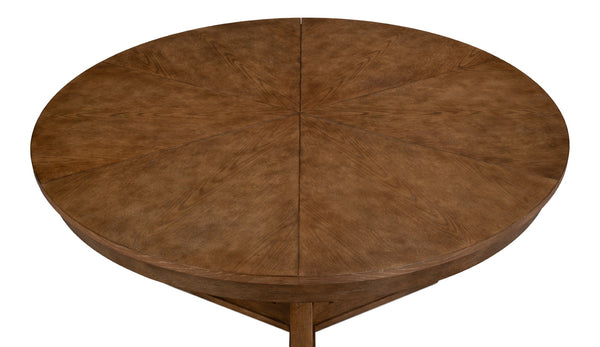 Sarreid Casual Jupe Dining Table In Light Mink Finish - Large Oak Design For Effortless Style & Comfort Brown  54201-lm