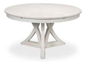 Sarreid Casual Jupe Dining Table - Large White Oak Finish For Stylish And Functional Dining Experiences White  54201-ww