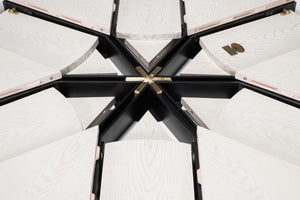 Sarreid Casual Jupe Dining Table - Large White Oak Finish For Stylish And Functional Dining Experiences White  54201-ww