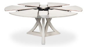 Sarreid Casual Jupe Dining Table - Large White Oak Finish For Stylish And Functional Dining Experiences White  54201-ww