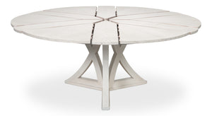 Sarreid Casual Jupe Dining Table - Large White Oak Finish For Stylish And Functional Dining Experiences White  54201-ww