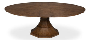 Sarreid Giselle Medium Jupe Table In Light Mink - Elegant Quarter Sawn White Oak Veneer For Timeless Style Brown  54210-lm
