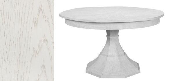 Sarreid Giselle Jupe Table - Elegant Working White Finish With Oak Solids And Veneers For Timeless Style White  54210-ww
