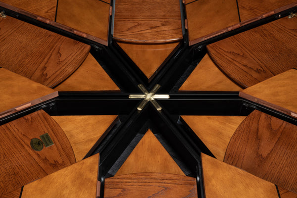 Sarreid Austin Jupe Dining Table - Medium Walnut Finish, Solid Wood Elegance For Timeless Dining Spaces Brown  54230-ow