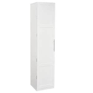 English Elm Kitchen Pantry Hutch Cabinet with Microwave Stand, Spacious Buffet Sideboard for Organized Kitchens White W331P309438