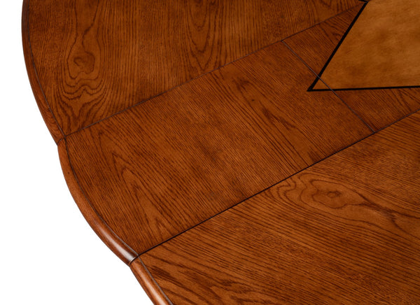 Sarreid Austin Jupe Dining Table - Large Old World Walnut Finish With Solid Walnut & White Oak Veneer Brown  54231-ow