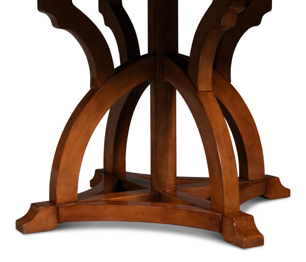 Sarreid Austin Jupe Dining Table - Large Old World Walnut Finish With Solid Walnut & White Oak Veneer Brown  54231-ow