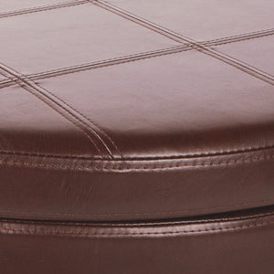 OSP Home Furnishings Alloway Storage Ottoman Espresso