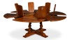 Sarreid Walnut Jupe Dining Table Large - Elegant Solid Walnut With Old World Finish For Timeless Style Brown  54235-ow