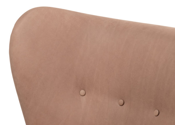 Sarreid Lombard Wing Chair - Luxurious Greece Grey Leather Design For Elegant Living Spaces And Comfort Grey  54237