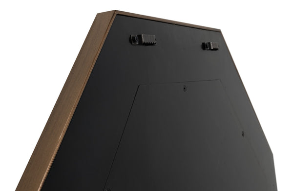 Sarreid Eleanor Mirror In Chic Chambray Blue Shagreen With Gold Metal Accents - Stylish Home Decor Piece Blue  54249-4