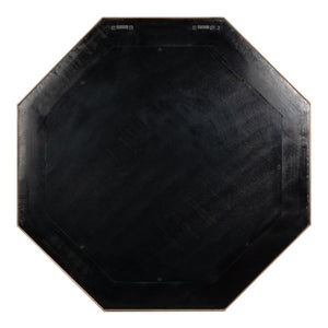 Sarreid Eleanor Mirror In Chic Chambray Blue Shagreen With Gold Metal Accents - Stylish Home Decor Piece Blue  54249-4