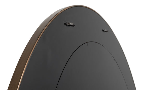 Sarreid Judith Mirror In Orangeade Shagreen With Elegant Gold Metal Accents For Stylish Home Decor Orange  54251-6