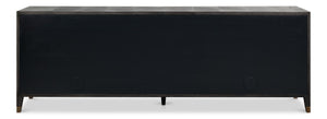 Sarreid Desmond Sideboard In Antique Grey With Shagreen Finish, Brass Accents, And Sleek Modern Design Grey  54253-31