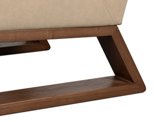 Sarreid Wylam Leather Chair In Cappuccino White - Stylish Comfort For Modern Living Spaces, Shop Now! White  54265