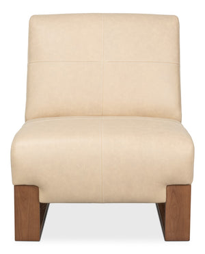 Sarreid Wylam Leather Chair In Cappuccino White - Stylish Comfort For Modern Living Spaces, Shop Now! White  54265