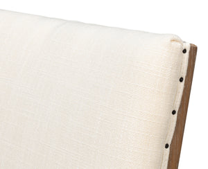 Sarreid Bauhaus Chair – Timeless Mid-century Design With Solid Oak Frame And Elegant Ivory Linen Upholstery Beige 100% Polyester Fabric,Oak Wood ,Must Be Purchased In Qty's Of 2 54272-do