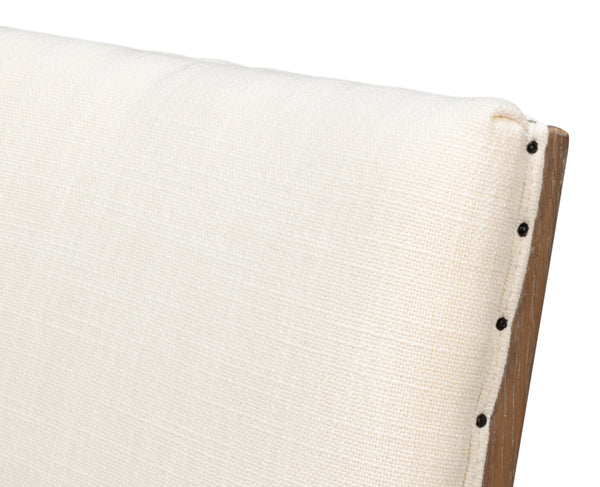 Sarreid Bauhaus Chair – Timeless Mid-century Design With Solid Oak Frame And Elegant Ivory Linen Upholstery Beige 100% Polyester Fabric,Oak Wood ,Must Be Purchased In Qty's Of 2 54272-do