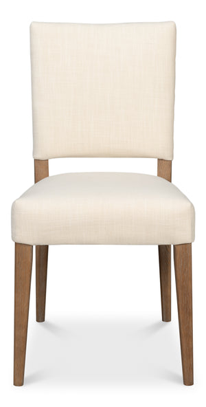 Sarreid Bauhaus Chair – Timeless Mid-century Design With Solid Oak Frame And Elegant Ivory Linen Upholstery Beige 100% Polyester Fabric,Oak Wood ,Must Be Purchased In Qty's Of 2 54272-do