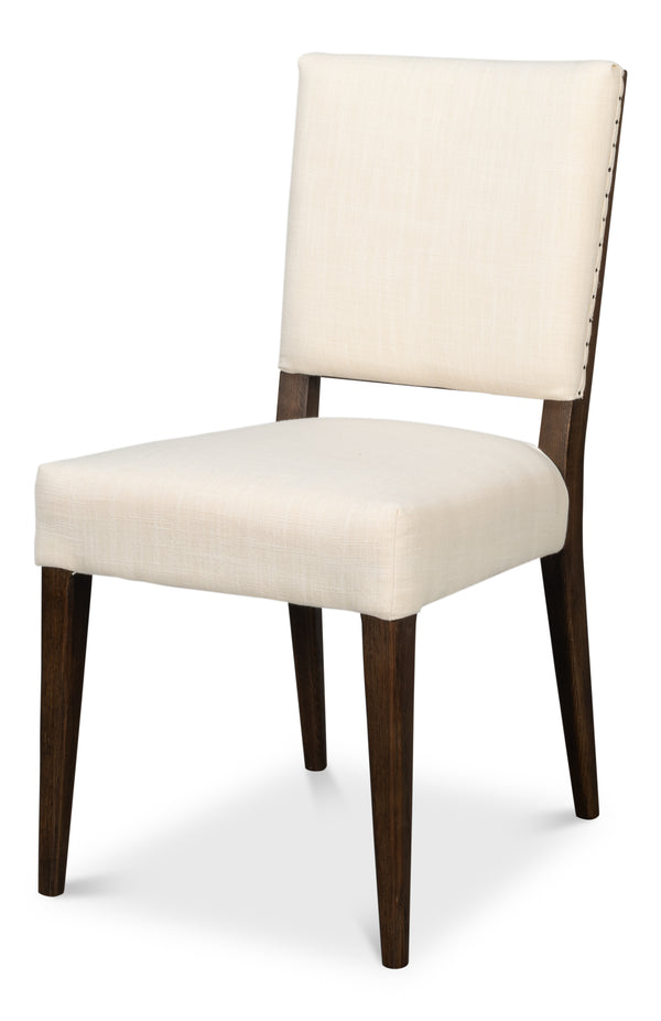Sarreid Bauhaus Chair – Timeless Mid-century Design With Solid Oak Frame And Elegant Ivory Linen Upholstery Beige 100% Polyester Fabric,Oak Wood ,Must Be Purchased In Qty's Of 2 54272
