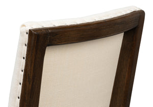 Sarreid Bauhaus Chair – Timeless Mid-century Design With Solid Oak Frame And Elegant Ivory Linen Upholstery Beige 100% Polyester Fabric,Oak Wood ,Must Be Purchased In Qty's Of 2 54272