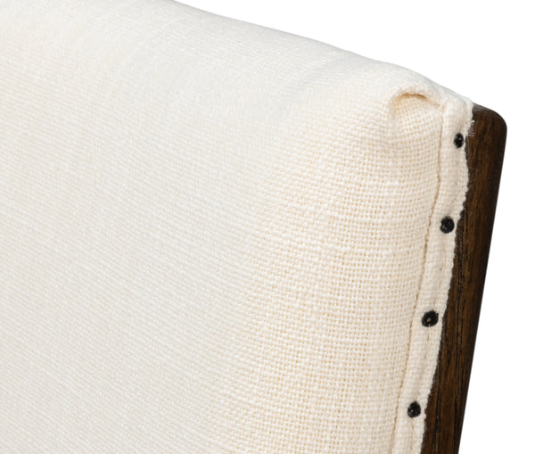 Sarreid Bauhaus Chair – Timeless Mid-century Design With Solid Oak Frame And Elegant Ivory Linen Upholstery Beige 100% Polyester Fabric,Oak Wood ,Must Be Purchased In Qty's Of 2 54272