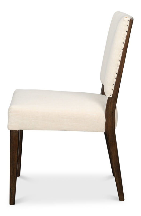 Sarreid Bauhaus Chair – Timeless Mid-century Design With Solid Oak Frame And Elegant Ivory Linen Upholstery Beige 100% Polyester Fabric,Oak Wood ,Must Be Purchased In Qty's Of 2 54272
