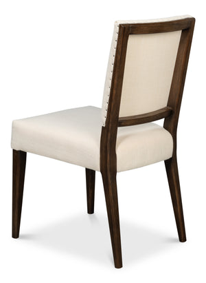 Sarreid Bauhaus Chair – Timeless Mid-century Design With Solid Oak Frame And Elegant Ivory Linen Upholstery Beige 100% Polyester Fabric,Oak Wood ,Must Be Purchased In Qty's Of 2 54272