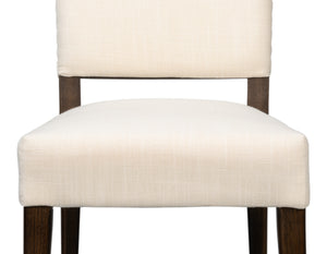 Sarreid Bauhaus Chair – Timeless Mid-century Design With Solid Oak Frame And Elegant Ivory Linen Upholstery Beige 100% Polyester Fabric,Oak Wood ,Must Be Purchased In Qty's Of 2 54272