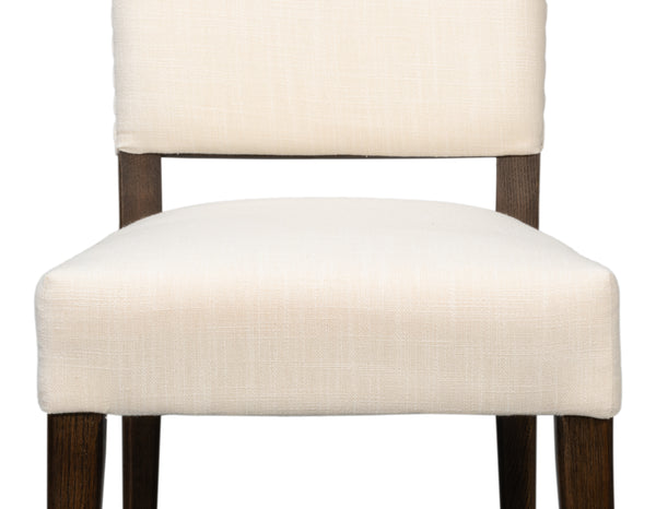 Sarreid Bauhaus Chair – Timeless Mid-century Design With Solid Oak Frame And Elegant Ivory Linen Upholstery Beige 100% Polyester Fabric,Oak Wood ,Must Be Purchased In Qty's Of 2 54272