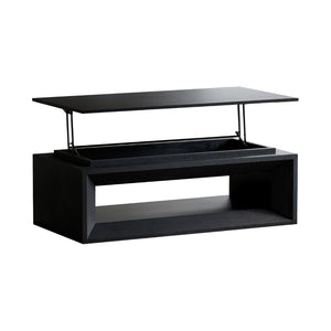 English Elm 43.3'' Wood Veneer Lift Top Coffee Table with Hidden Storage for Living Room Black W1435P453256