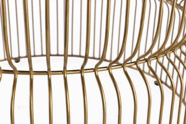 English Elm CT901 Modern Nested Table Set with Tinted Tempered Glass Tops and Sturdy Metal Frame for Living Room Gold B009S01535