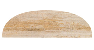 Lexington Tommy Bahama Home Bannister Global Transitional Console Table With Travertine Top & Unique Boab Tree Inspired Base Albury  542-967