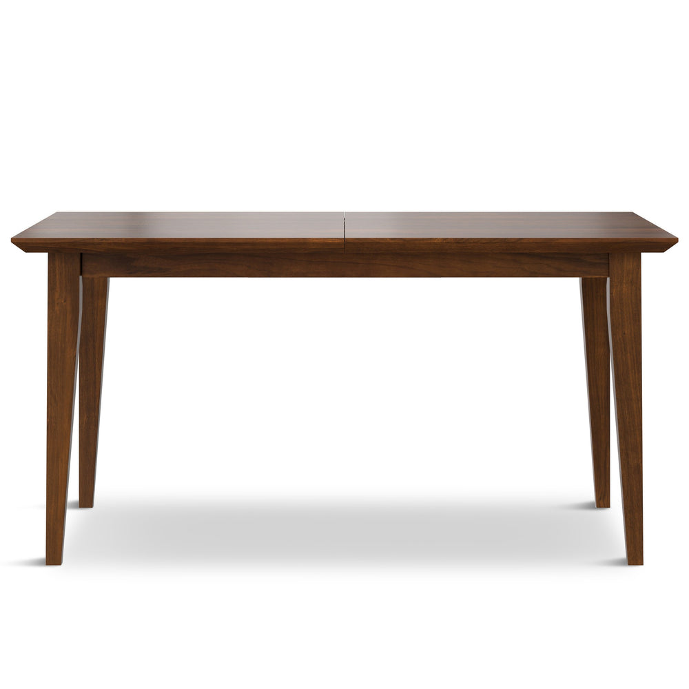 English Elm Colby Extendable Dining Table 60-76" In Handcrafted Walnut - Contemporary, Durable, Versatile Design B136P266910