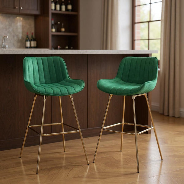 HomeRoots Gray Upholstered Faux Leather Arm Chair – Modern Swivel Dining Seating with Sturdy Wood Legs Green 543455