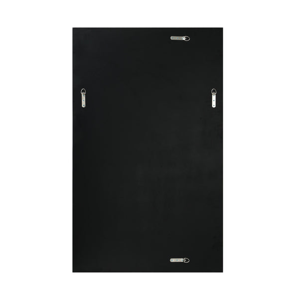 Homeroots 47" Silver And Black Mosaic Glass Framed Accent Mirror  Glass 543505