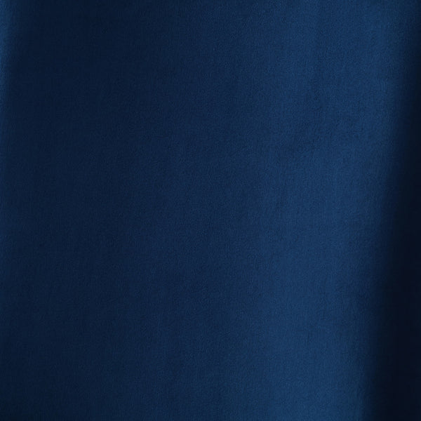 Homeroots Set Of Two Tufted Navy Blue And Espresso Upholstered Velvet Dining Side Chairs  Wood 543528